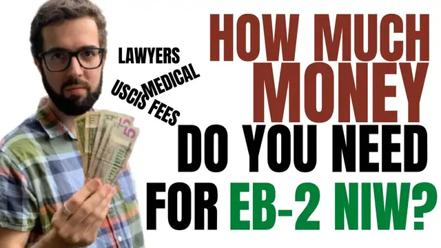 'Video thumbnail for 💵 Cost of EB2 NIW green card application in 2022'
