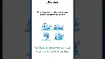Video thumbnail for "Die out" meaning | "die out" in a sentence | Common English Idioms #shorts