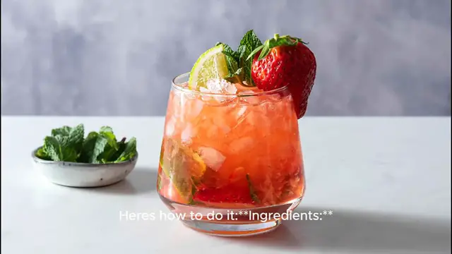 Video thumbnail for Strawberry mojito recipe