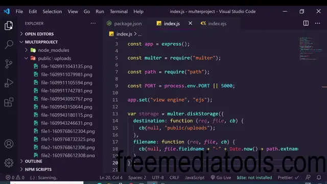 Video thumbnail for Node.js Multer File Upload Type Validation Filters and Limit File Size and Error Handling in Express