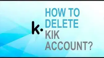 Video thumbnail for How to delete Kik account?