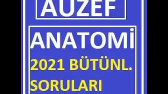 Video thumbnail for Anatomi 2021 Bütünleme Soruları