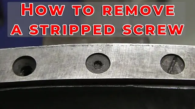 Video thumbnail for How to remove a screw that is stripped
