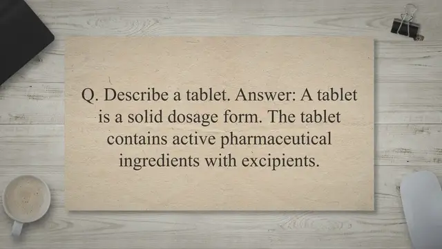 Video thumbnail for Technical Pharmaceutical interview Questions/Answers