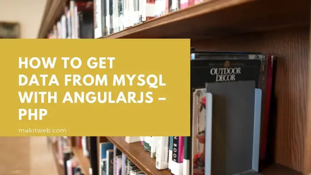 Video thumbnail for How to get data from MySQL with AngularJS – PHP