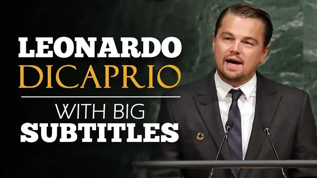 Video thumbnail for ENGLISH SPEECH | LEONARDO DICAPRIO: Climate Change (English Subtitles)
