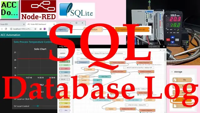 Video thumbnail for Node-RED SQL Database Log - Modbus Logging