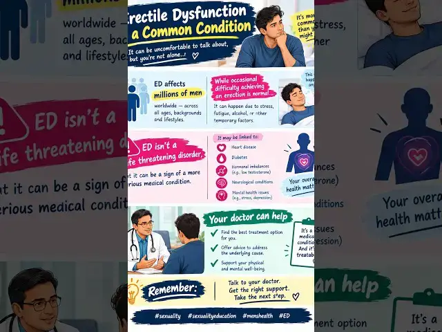 Video thumbnail for 09 Erectile Dysfunction is common. #sexuality #sexualityeducation #psychiatry