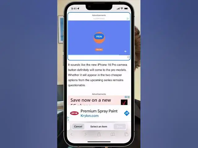 'Video thumbnail for How to use Hide Distracting Items in Safari'