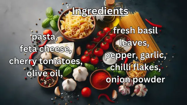 Video thumbnail for Baked feta pasta