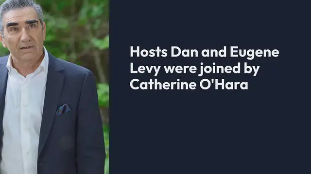 Video thumbnail for Schitt's Creek Cast Reunites at Emmys