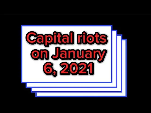 Video thumbnail for Capital riots on January 6, 2021