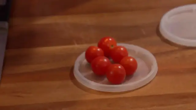 Video thumbnail for 
				 How to Cut Cherry Tomatoes Easily