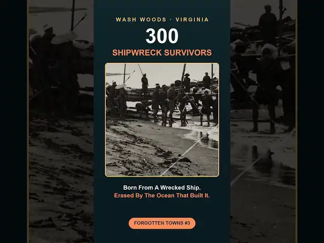 Video thumbnail for A Shipwreck Built This Virginia Town — A Hurricane Erased It #shorts