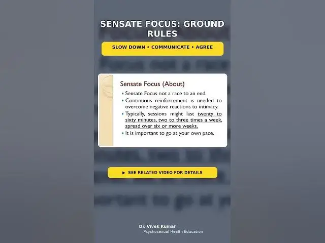 Video thumbnail for 03 Sensate focus ground rules. #sexualdissatisfaction #sensate #sensatefocus #couplestherapy