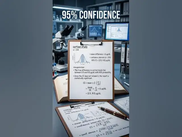 Video thumbnail for confidence interval #biostatistics #shorts