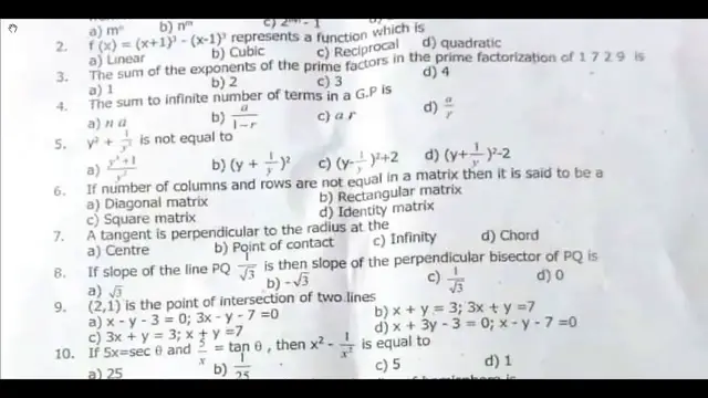 Video thumbnail for 10th Maths Second Revision Question Paper 2019-2020 | Chennai District | English Medium