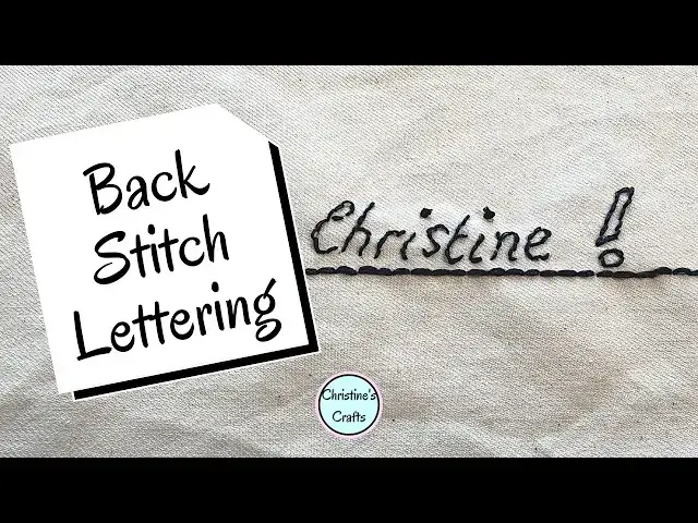 Video thumbnail for Learn the Back Stitch for Hand Embroidery - Slow Stitching for Beginners