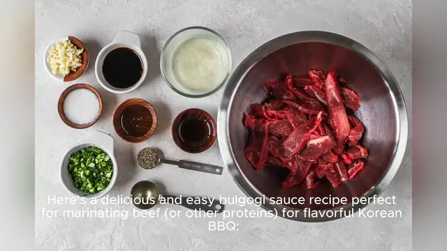 Video thumbnail for bulgogi sauce recipe
