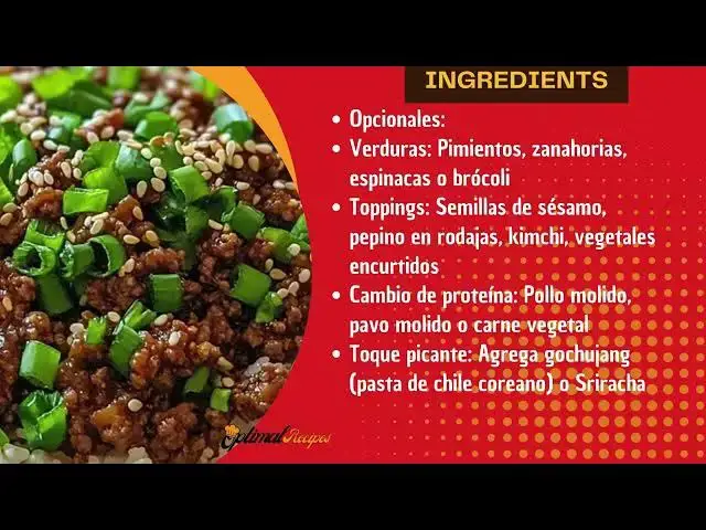 Video thumbnail for Irresistible Korean Ground Beef Bowl | Flavorful 25-Minute Recipe