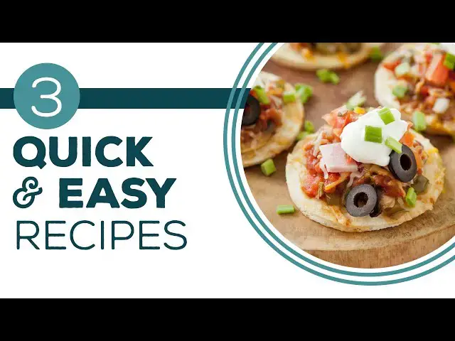 Video thumbnail for Full Episode Fridays: Mini Meals in Minutes - 3 Quick and Easy Recipes