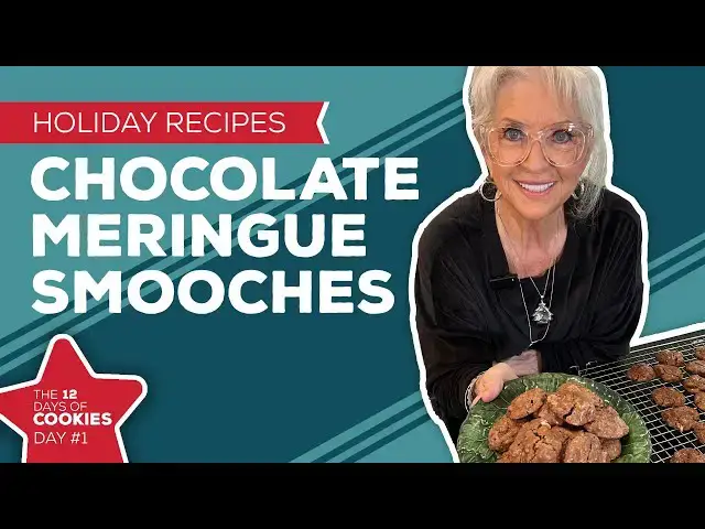 Video thumbnail for Holiday Cooking & Baking: Chocolate Meringue Smooches Recipe | 1st Day of Christmas Cookies