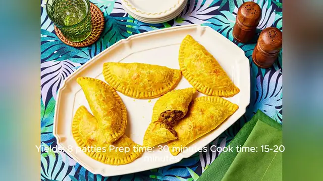 Video thumbnail for jamaican beef patty recipe