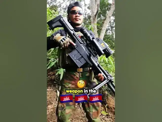 Video thumbnail for Cambodian Army Reveals Rare Chinese Anti Material Gun #shortvideo #chubodoitv #thailand #cambodia