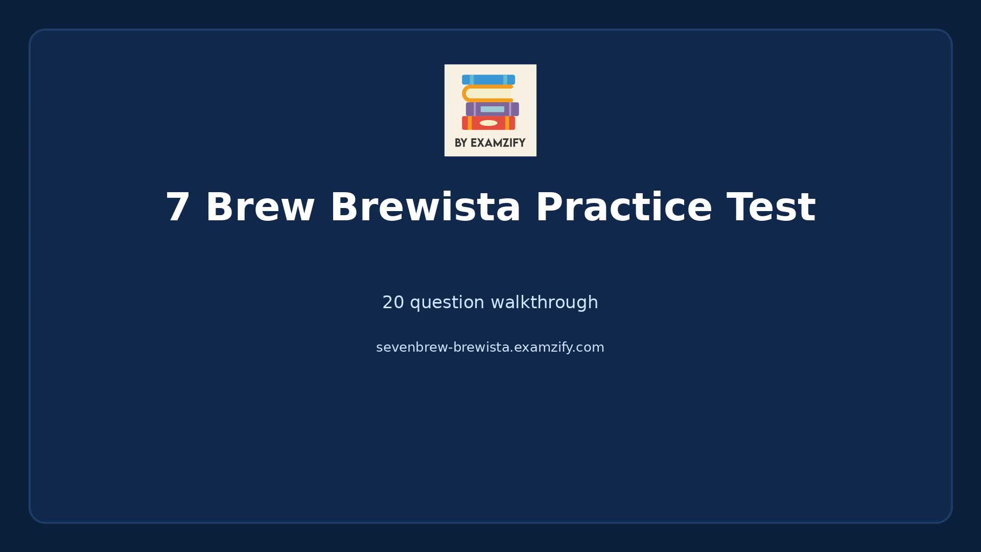 Video thumbnail for 7 Brew Brewista Practice Test