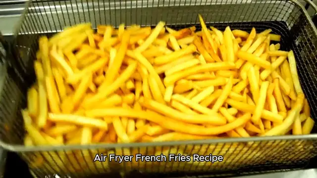 Video thumbnail for air fryer french fries recipe