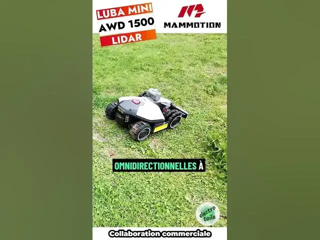 Video thumbnail for La formule 1 des robot tondeuse | Mammotion Luba Mini AWD 1500 Lidar