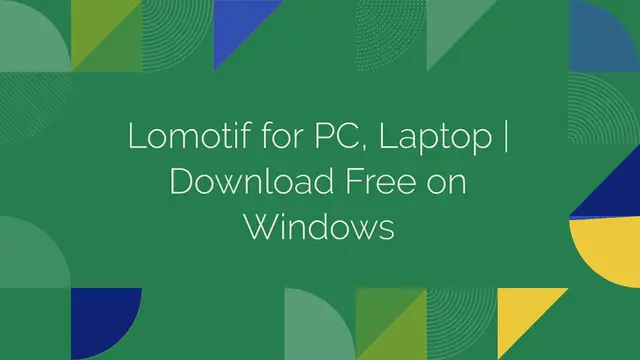 'Video thumbnail for Lomotif for PC, Laptop | Download Free on Windows'