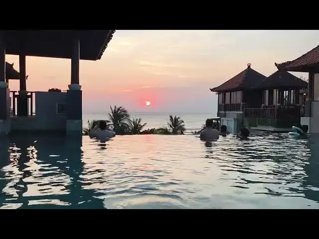 'Video thumbnail for Golden Hour Between Clouds | Rooftop Sunset at Mercure Kuta Beach Bali'