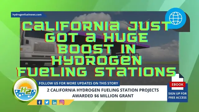 Video thumbnail for $6 MILLION Grant For Hydrogen Fueling Stations In California