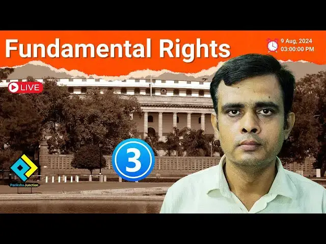 Video thumbnail for Fundamental Rights Part -3 | #Parikshajn | #ParikshaJunction | #MuftShiksha | #FundamentalRights