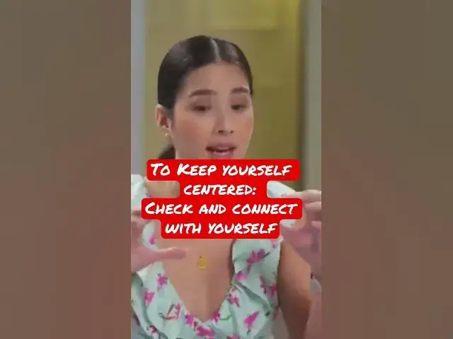 'Video thumbnail for How to keep yourself centered by #maxenemagalona #shorts #innerpeace'