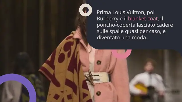Video thumbnail for Blanket coat, la moda del cappotto poncho coperta