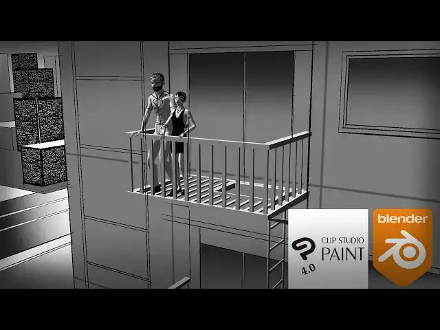 'Video thumbnail for EP01-How to create Fire Escape Balcony in blender 4.2'