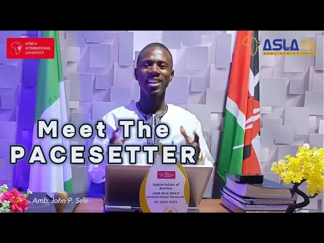 Video thumbnail for Meet the PACESETTER - John Sele Philip | Former International Students President #johnselephilip