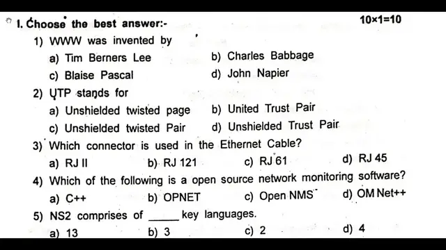 Video thumbnail for 12th Computer Application 2nd MidTerm Question Paper 2019-20 | Namakkal District | English Medium