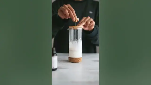 Video thumbnail for How to make #Vanilla Cold Foam #shorts #coffeelover