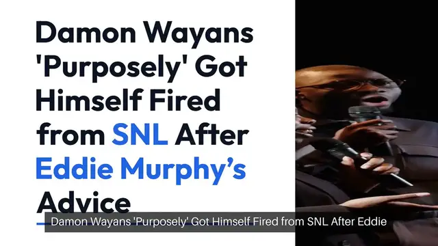 Video thumbnail for Damon Wayans 'Purposely' Got Himself Fired from SNL After Eddie Murphy’s Advice | SNL50: Beyond Saturday Night
