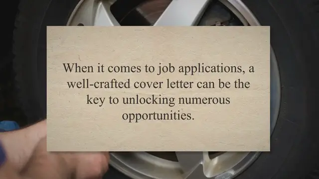Video thumbnail for Mastering the Art of Writing a Cover Letter: A Mechanic's Guide