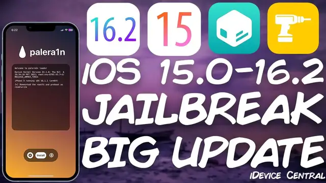 Video thumbnail for iOS 15.0 - 16.2 JAILBREAK News: PaleRa1n Jailbreak With PongoOS Update (Passcode Working) & More