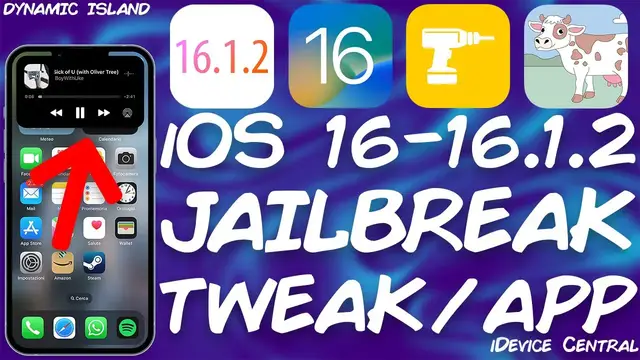 Video thumbnail for iOS 16 - 16.1.2 JAILBREAK News: DynamicCow RELEASED! Get Dynamic Island (Custom Notch) - All Devices