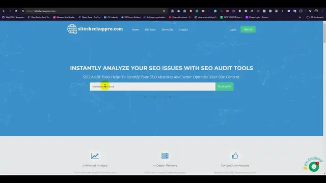 'Video thumbnail for website audit'