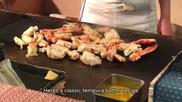 Video thumbnail for tempura batter recipe
