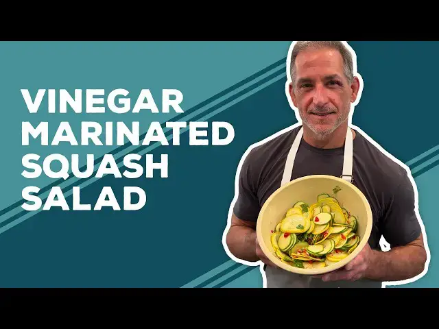 Video thumbnail for Love & Best Dishes: Vinegar Marinated Squash Salad Recipe | Easy Cold Vegetable Side Dish Ideas