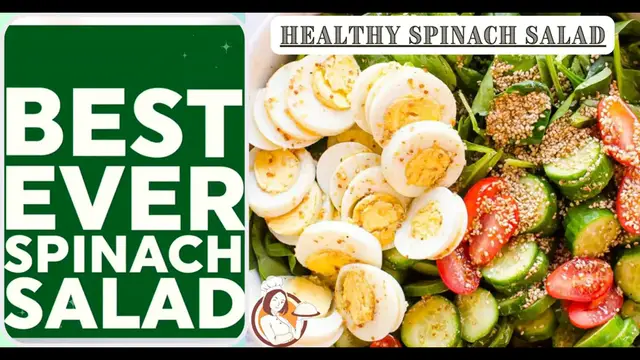 Video thumbnail for Healthy Spinach Salad