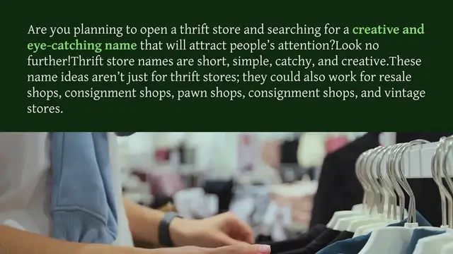 Video thumbnail for 800+ Creative Thrift Store Names Ideas That Are Awesome